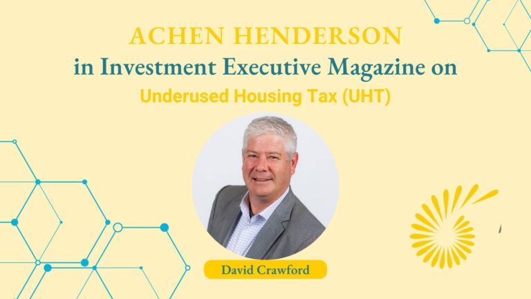 AH in Investment Executive Magazine on UHT