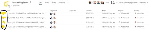 planner list view