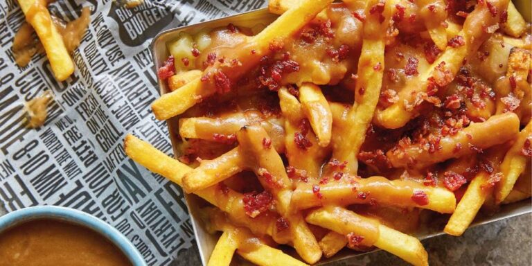Poutine, an iconic representation of Quebec, Canada